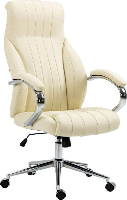 CLP Bürostuhl ergonomisch Wigan Chefsessel mit Echtleder-Akzenten und Wippfunktion - Bild 1