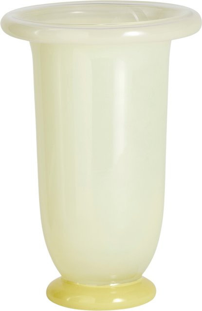 HAY Empire Vase in Gelb und Weiß aus Glas und Keramik - Bild 1