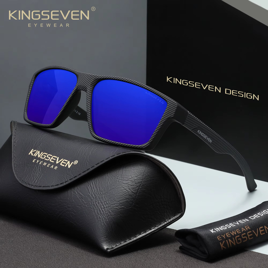 KINGSEVEN Sonnenbrille, Unisex, Vollrand, Kunststoff, polarisiert - Bild 1