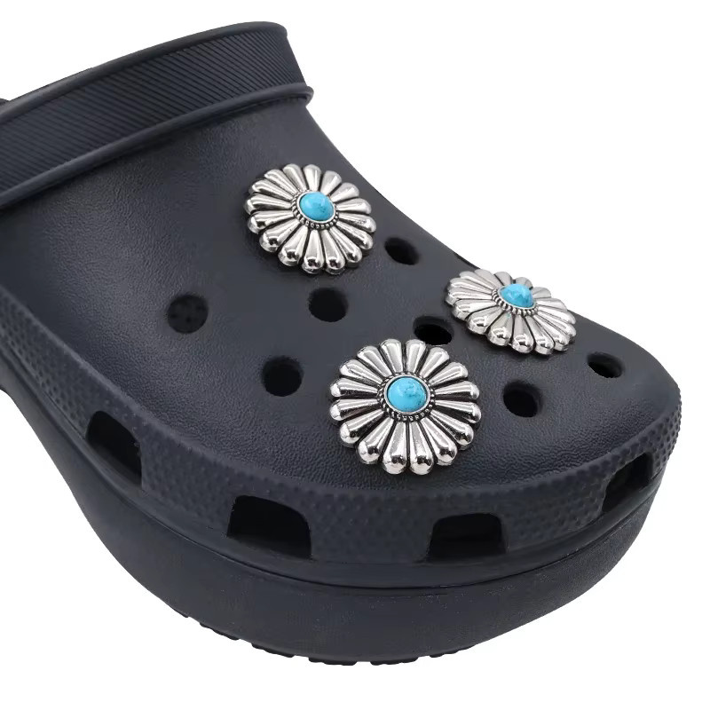 Yuqingzhu Charms, Strass, Metallniete, Vintage Clogs Schuhzubehör - Bild 4