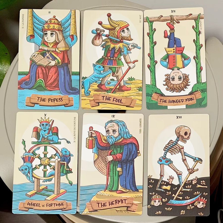 Petit De Marseilly Tarot-Deck, 78 Stück, Fantasy, Bunt / Mehrfarbig - Bild 3