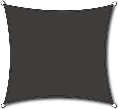 Siena Garden Sonnensegel Solino quadratisch Grau aus HDPE-Gewebe B/B: 360 x 360 cm