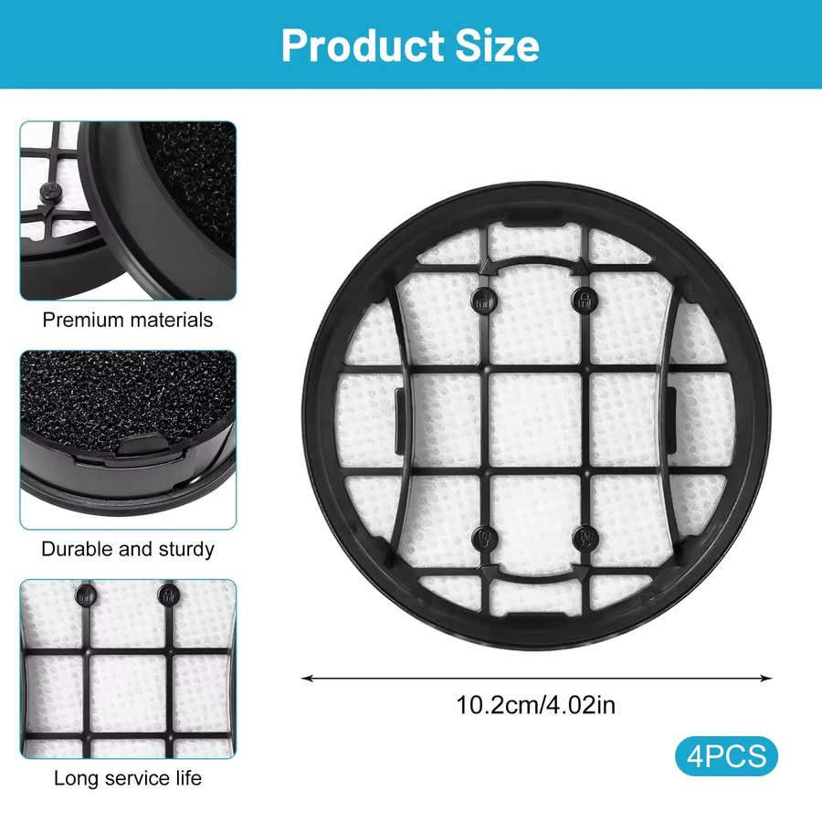 Philips Ersatzfilter in Schwarz für Staubsauger der Serien VC 7000 und 8000 (XC7053, XC7055, XC7057, XC8055, XC8057) - Bild 2