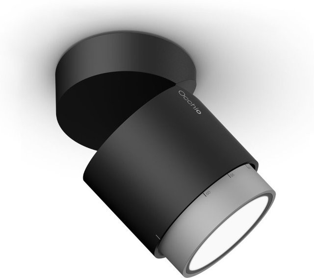 Occhio lui volto VOLT LED-Deckenstrahler mit Zoom-Funktion, Chrom matt und Schwarz matt, dimmbar, warmweiß 3000K - Bild 1