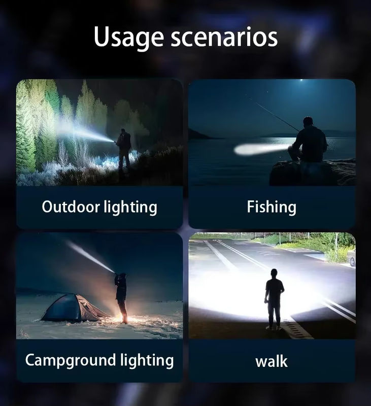 NEWBIRTH LED Taschenlampe und Camping Laterne in Silber, 1000 Lumen, USB aufladbar, Aluminium - Bild 6