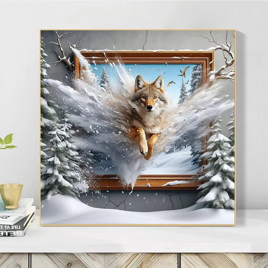 Evershine 4er Set Adler Diamantgemälde DIY Mosaik mit runden Acryl Steinen in Multicolour, Breite: 20 cm, Höhe: 20 cm - Bild 2