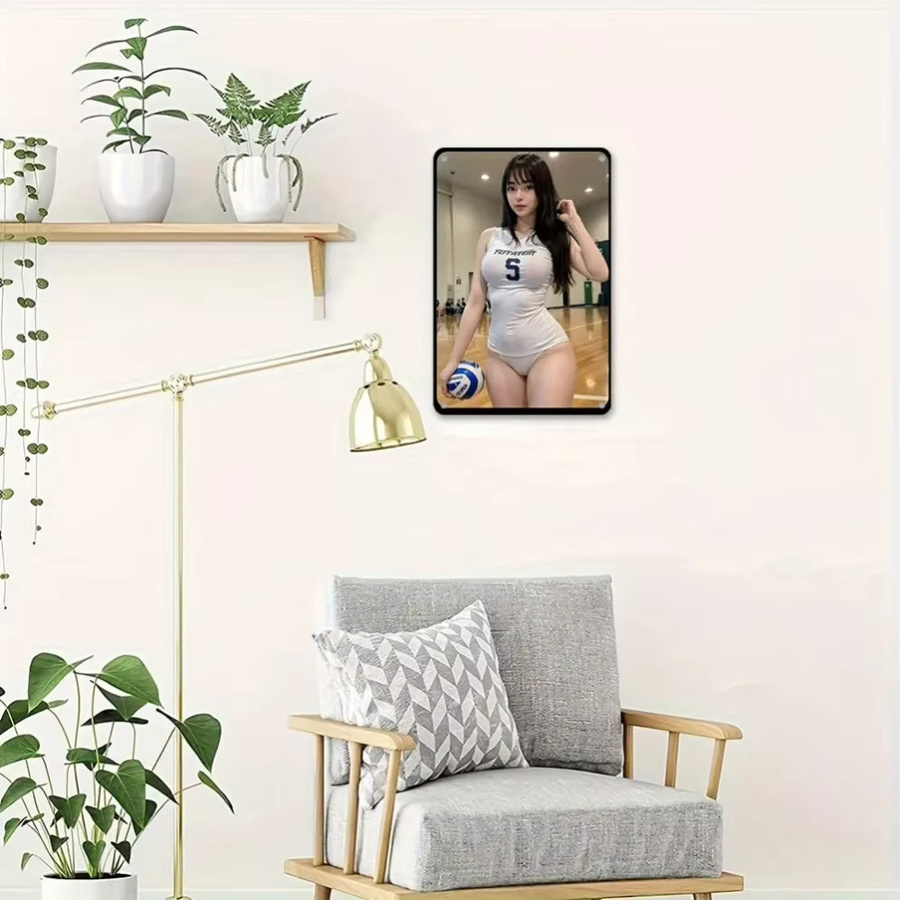 HELLOYOUNG Vintage-Blechschild Retro-Wanddekoration aus Metall in Weiß, B: 20,3 cm, H: 30,5 cm - Bild 3