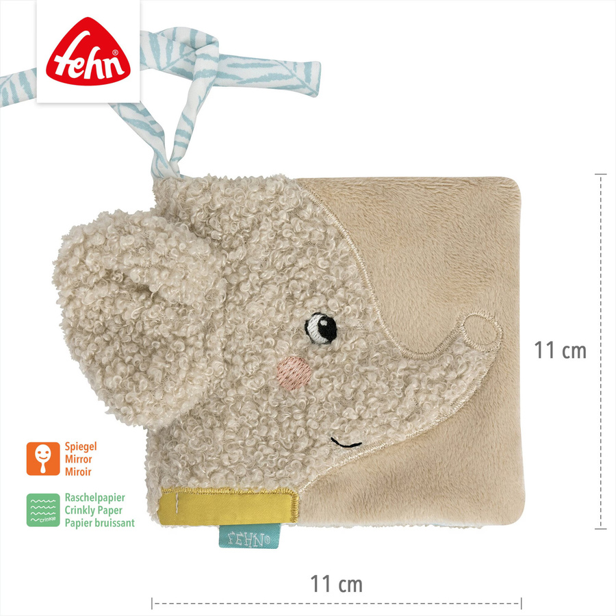 Fehn Stoffbuch Elefant Erik ab Geburt grau - Bild 3