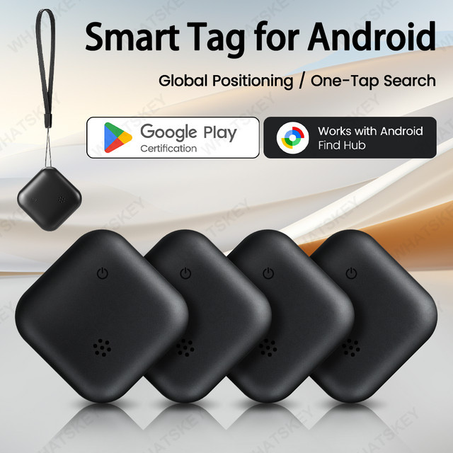 Peocke GPS Tracker Mini Finder Bluetooth Smart Tag in Schwarz für Android zur Ortung von Schlüsseln und Brieftaschen - Bild 1