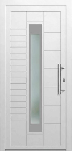 KNOCK Kunststoff-Haustür CLIO in Weiß mit Glaseinsatz, modern, B: 110 cm, H: 210 cm - Bild 1