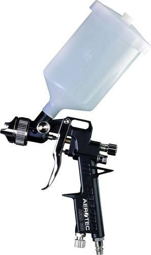 Aerotec Druckluft-Lackierpistole AERO 602 in Schwarz mit 1,8 mm Düse und einstellbarem Sprühbild - Bild 1