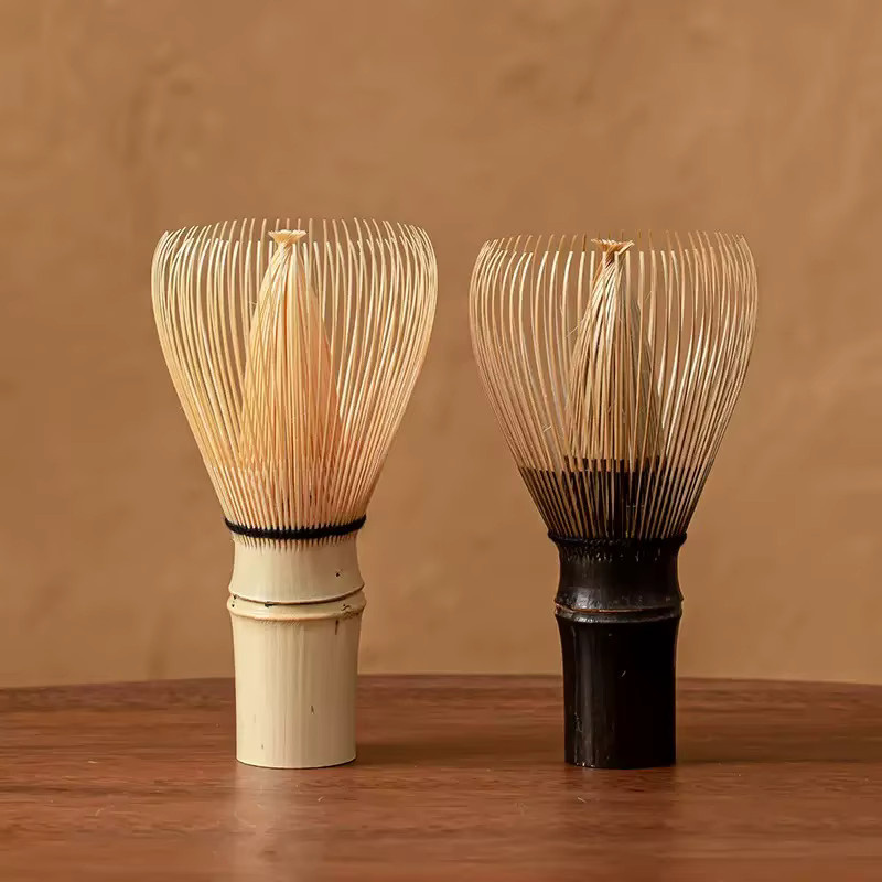 PEISI Handgefertigter Matcha-Schneebesen aus Bambus in Beige für traditionelles Matcha-Pulver - Bild 2
