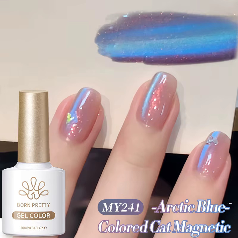 BORN PRETTY Magnetgel, blaues Glitzer, 10 ml - Bild 3
