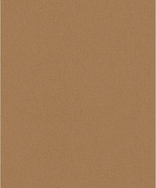 Marburg Vliestapete Ivy Nov Uni in Gold und Braun mit botanischem Naturmuster, FSC-zertifiziert - Bild 1