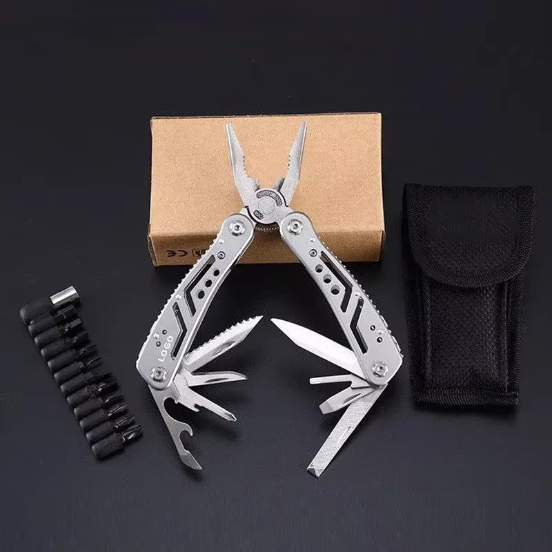 QHSPE Multifunktions Edelstahl Taschenmesser mit Zange und Multi-Tool als tragbare Klappzange für Outdoor und Reparaturen - Bild 3