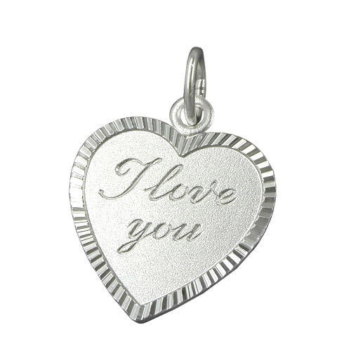 Colfem Anhänger Herz -I love you-, 925 Silber, Unisex - Bild 1