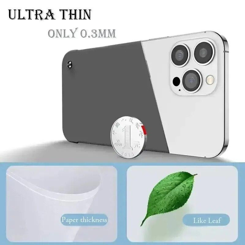 Bai Fen Bai-Digital 3C Ultradünne Matte Handyhülle für Apple iPhone 14 Pro Max Plus, Rahmenlose Stoßfeste Hartschalen-Schutzhülle, 0,3 mm - Bild 3