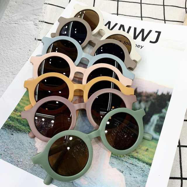 Yuanchaotong Kindersonnenbrille, Kunststoff, Vollrand, rund - Bild 1
