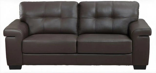 Sofa Hazel von Vente-unique in Schokoladenbraun, Breite: 207 cm - Bild 1