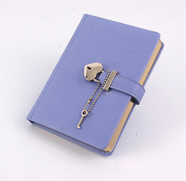 JoanMiro Tagebuch mit Passwortschloss und Herz-Design in Violett, Hardcover Notizbuch mit gepunkteten Seiten für Mädchen und Kinder - Bild 1