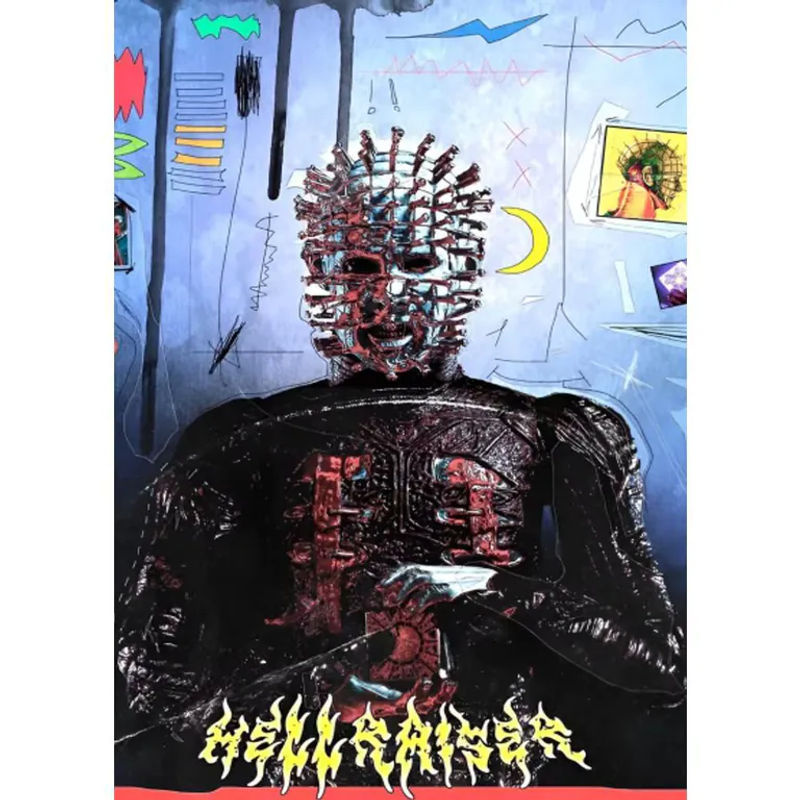 Klassisches Hellraiser Filmplakat als selbstklebender Wandaufkleber in Mehrfarbig, rechteckiges Wandbild für deine Raumdekoration - Bild 7