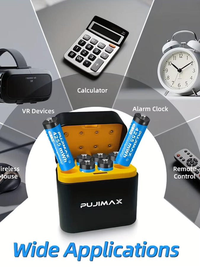 PUJIMAX Akku-Ladegerät für 1,5 V AA Lithium-Ionen-Akkus mit 4255 mWh - Bild 6