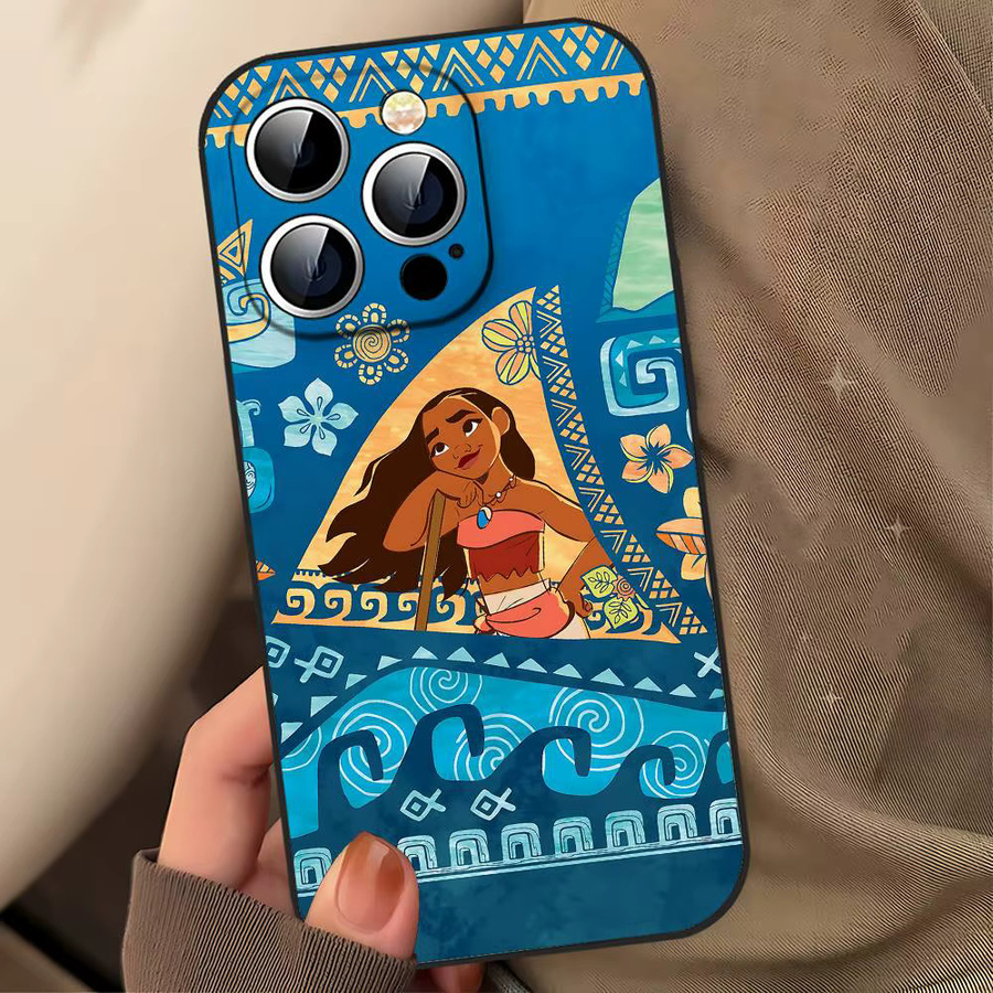 Mesuca Handyhülle im Cartoon Anime Moana Design für iPhone 11 bis iPhone 17 Pro Max Plus, weiche TPU Hülle, Multicolour - Bild 5