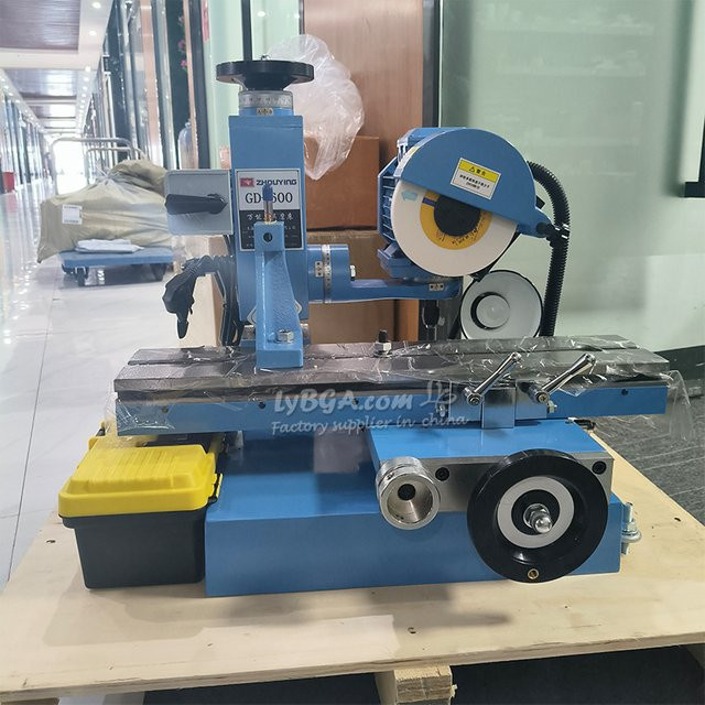 Multifunktionale Universal-Werkzeugschleifmaschine GD-60 Metallschneidewerkzeug-Schärfmaschine mit 50K Bohrer- und Gewindeschneidwerkzeug-Schleifset in Blau - Bild 1