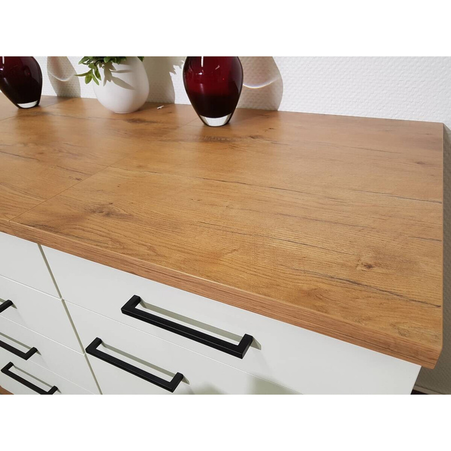Flex-Well Küchen-Schubkasten-Unterschrank Avila in Magnolie matt, B/H/T: 50 x 85 x 60 cm - Bild 3