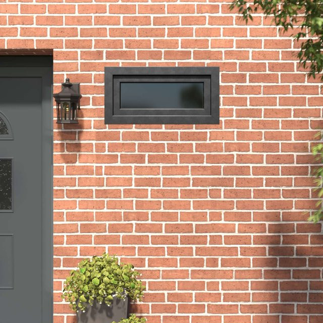 Kellerfenster RISOR von Yiwydaa aus PVC und Glas in Anthrazit, Breite: 80 cm, Höhe: 40 cm - Bild 1