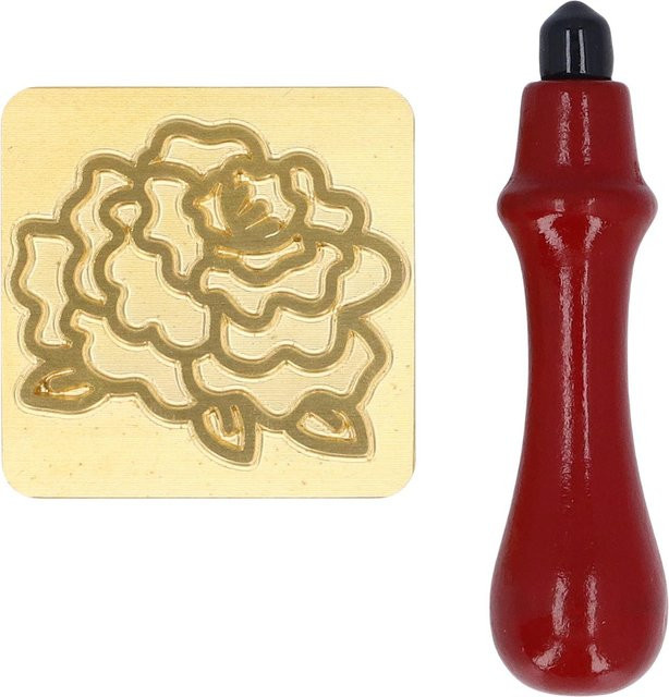 CosyHome Eiswürfelstempel aus Kupfer mit Holzgriff in Beige und Gold für Cocktails und Whiskey - Bild 1
