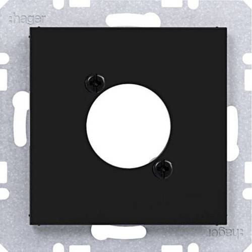Hager Abdeckung WAF1177BG in Nachtschwarz glänzend - Bild 1