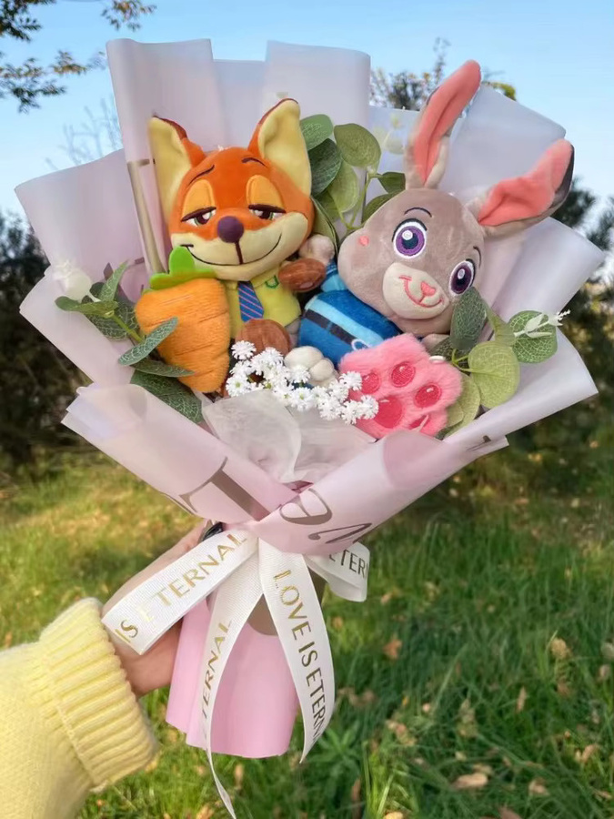 Potdemiel Zootopia Plüschpuppen Kleiner Anhänger Judy Hopps Nick Wilde, Plüsch / Textil - Bild 4