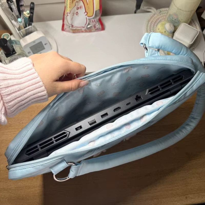 Yuguigou Computertasche in Blau für 14 bis 16 Zoll mit stoßfestem Design und großen Ohren - Bild 4