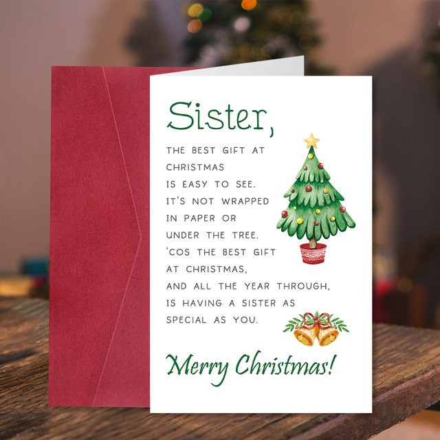 Kardeiner Weihnachtsgrußkarte mit Umschlag für Weihnachtsgeschenke und Familienfeiern - Bild 1
