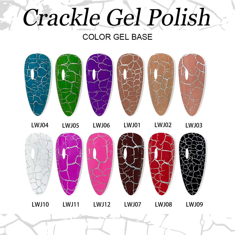 Heimat Frisch Crackle Gel-Nagellack, Blau, Glänzend, 7 ml - Bild 2