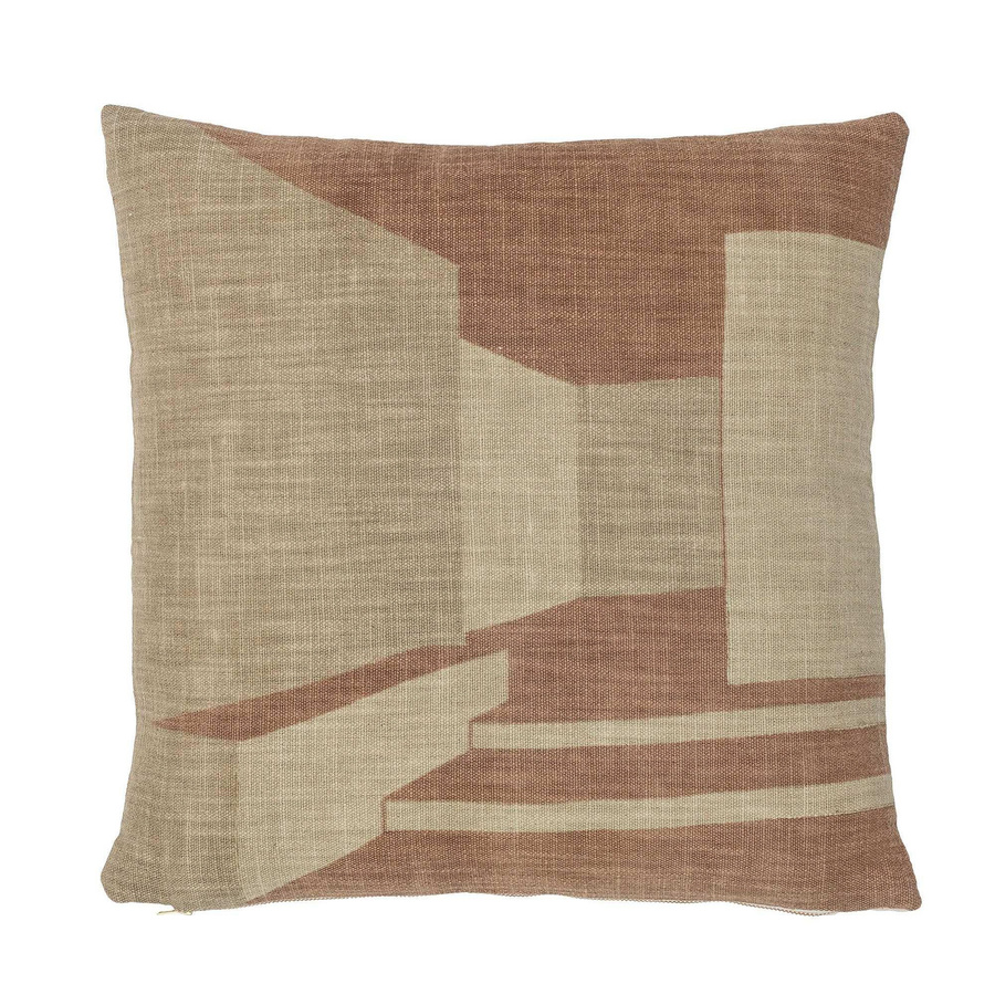 Bloomingville Kissen Eta aus Baumwolle in Braun, B/B/H: 45 x 45 x 45 cm - Bild 1