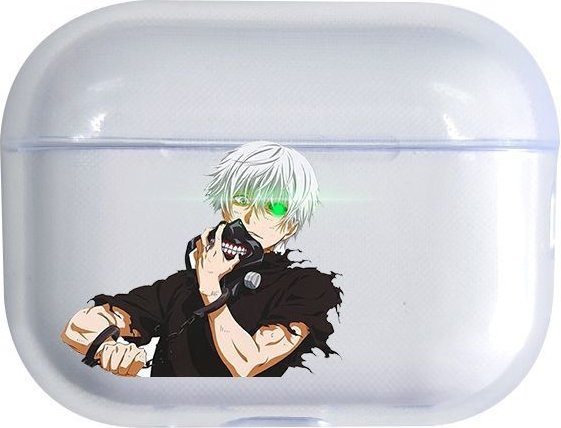 Tokyo Ghoul Anime Silikon-TPU Schutzhülle für AirPods Pro 1 2 3 und AirPods 4, transparent - Bild 1