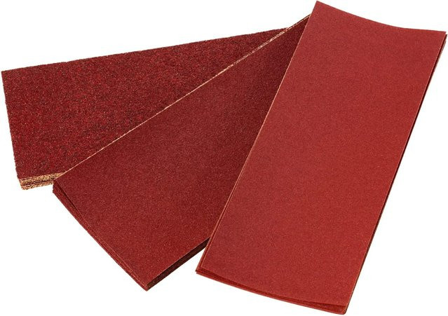 LUX-TOOLS Schleifstreifen-Set für Bandschleifer, Rot, Breite: 9,3 cm, Länge: 23 cm - Bild 1
