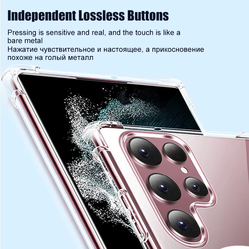 Transparente magnetische MagSafe Schutzhülle für Samsung Galaxy S25 S24 S23 S22 S21 Ultra Plus - Bild 4