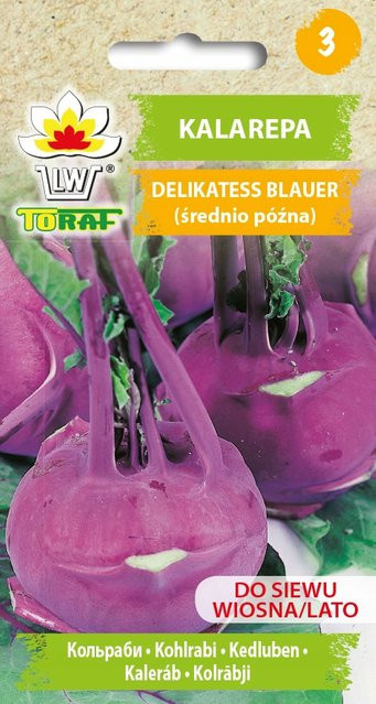Toraf Khlrabi DELICATESS Blaue Zaden Gemüsesamen 2g - Bild 1