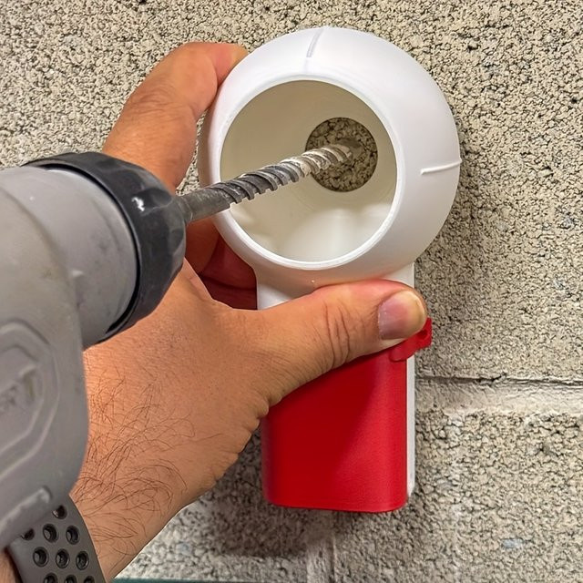 Universelle elektrische Bohrer Staub Abdeckung als tragbare Staub Kollektor Box für Schlaghammer und Power Werkzeuge Zubehör in Weiß - Bild 1