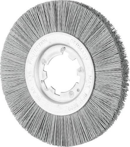 PFERD Rundbürste RBU ungezopft für Winkelschleifer, SiC-Filament 0,55 mm, Korn 320, Farbe Grau, Durchmesser: 200 mm, Bohrung: 50,8 mm, Breite: 13 mm - Bild 1