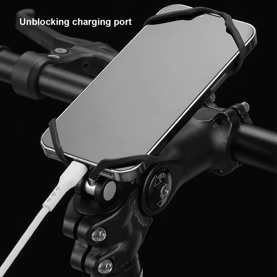 Alloet Fahrradcomputer-Halterung aus Aluminiumlegierung in Schwarz für MTB und Rennräder - Bild 5