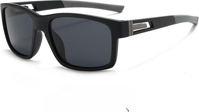 Binchi Outdoor Equipment Sportsonnenbrille, square, schwarz, polarisiert, Unisex - Bild 1