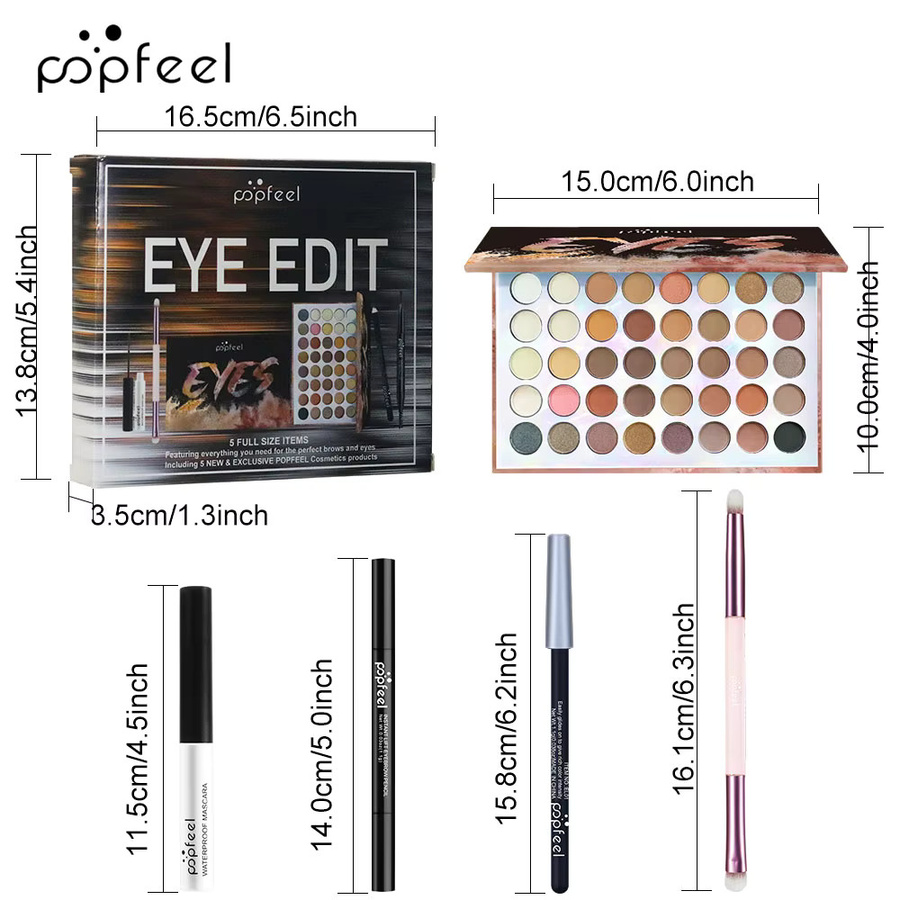 POPFEEL Lidschatten-Paletten-Set mit 40 Farben, Unisex - Bild 3