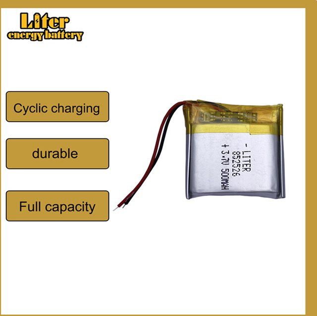 Polymer-Lithium-Ionen-Akku für GPS, MP3, MP4, MP5, DVD, Bluetooth und Mobilgeräte, 3,7 V, 500 mAh, Farbe: Silber - Bild 1