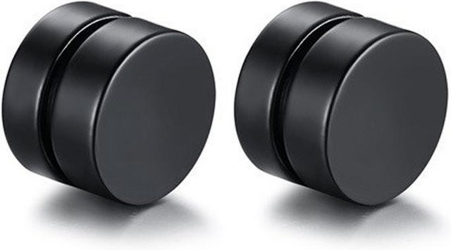 ZAKOL Ohrstecker Clip-Ohrringe, Edelstahl, Zirkonia, Schwarz, Unisex - Bild 1