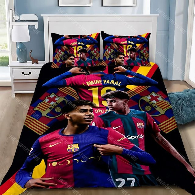 Bettwäscheset Fußballstars von Lodestar mit Bettbezug und Kissenbezug, Mehrfarbig, Material Mikrofaser Polyester, Größe B: 200 cm, H: 230 cm - Bild 1