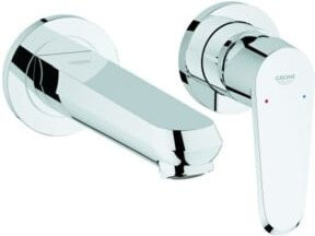 Grohe Fertigset Eurodisc Cosmopolitan 2-Loch-Waschtischarmatur in Chrom mit 17 cm Ausladung - Bild 1